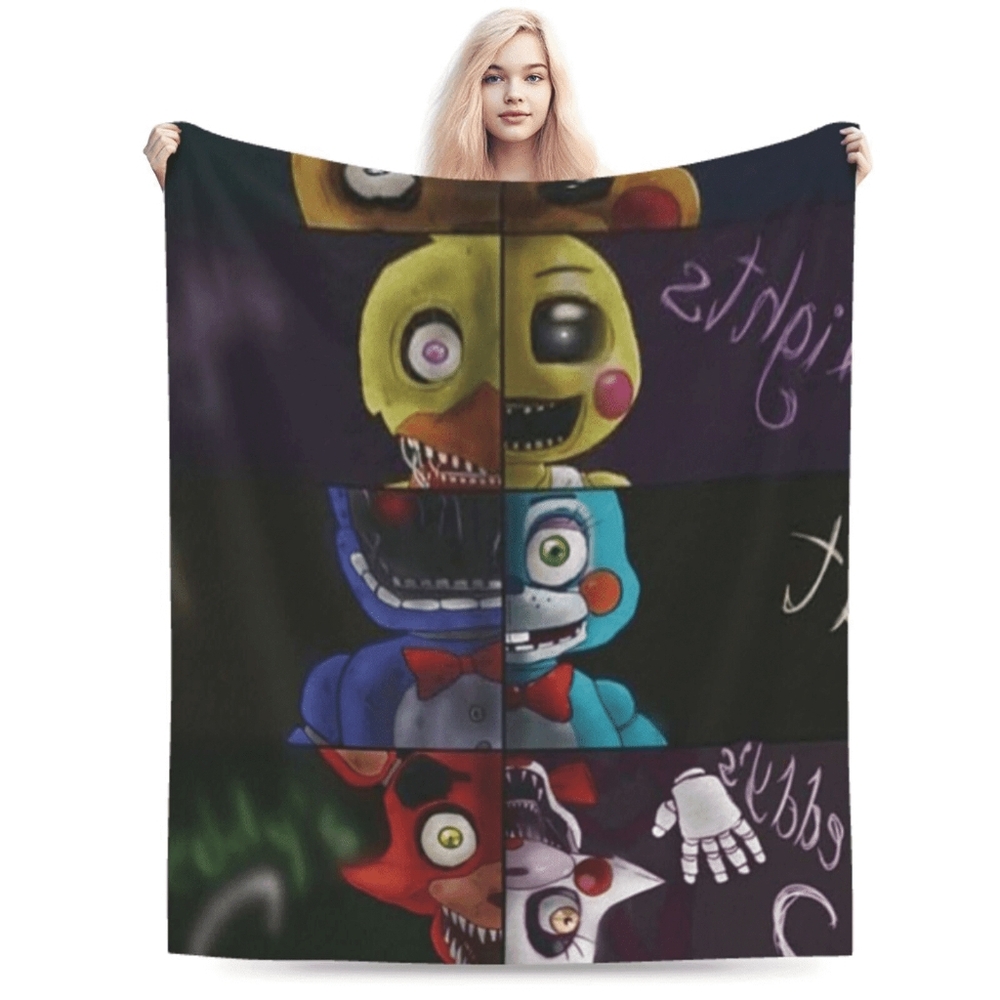 New Five Nights At Freddy's Throw Blanket, 48" X 40"
